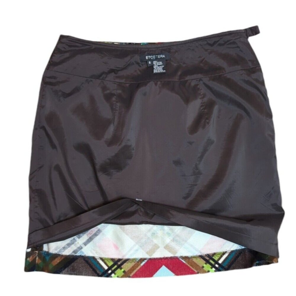 Etcetera Mini Skirt Sz‎ 6 Velvet Corduroy A Line Goblincore Grunge Y2K Retro - Picture 6 of 11